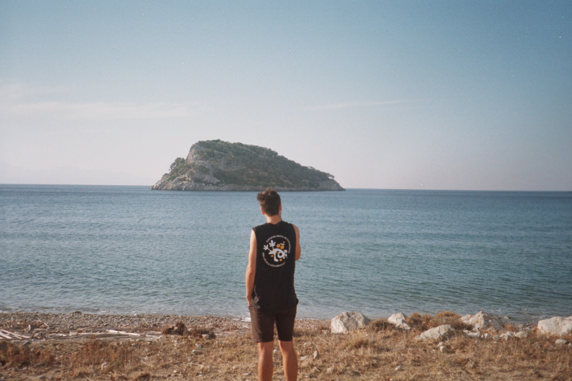 Person looking at the ocean